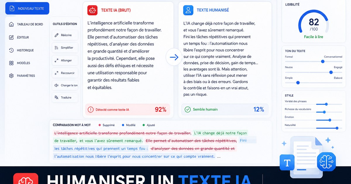 Comment humaniser un texte rédigé par l'intelligence