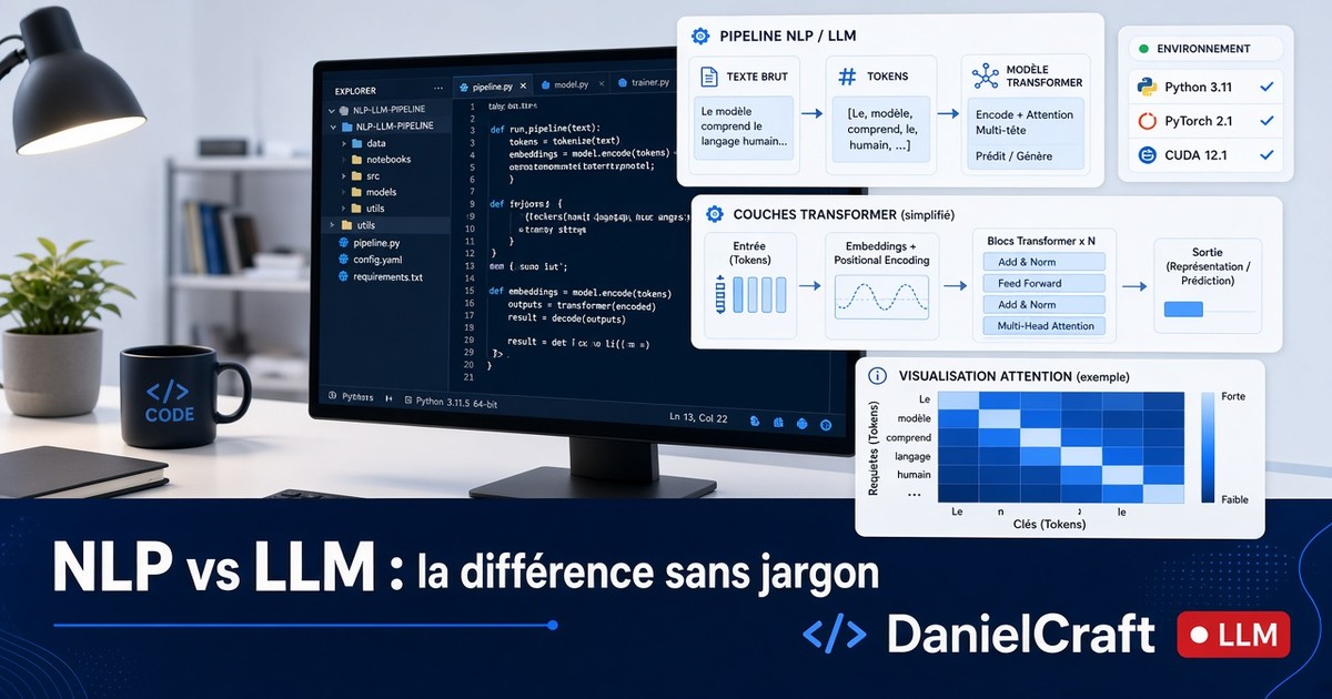 NLP vs LLM : comprendre la différence sans jargon