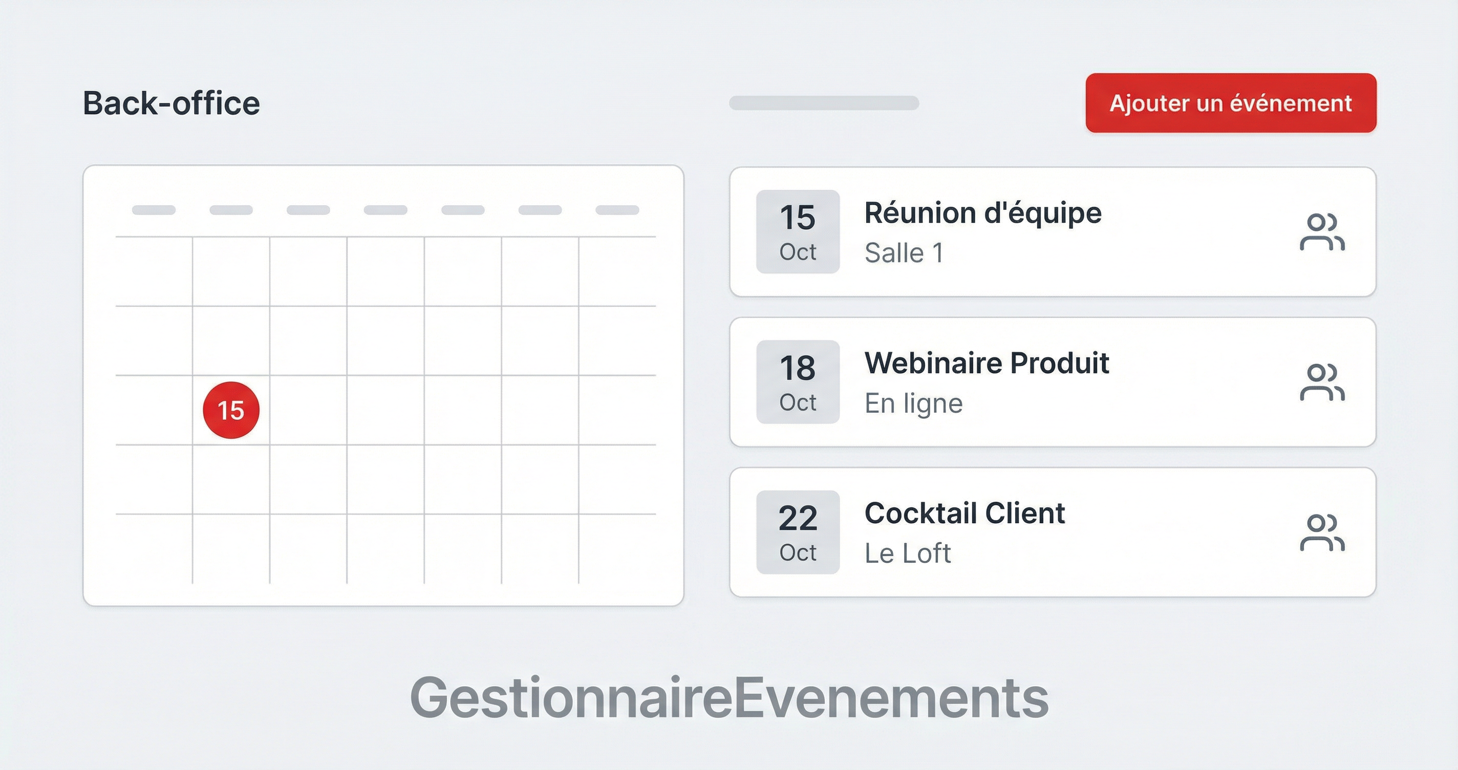 GestionnaireEvenements